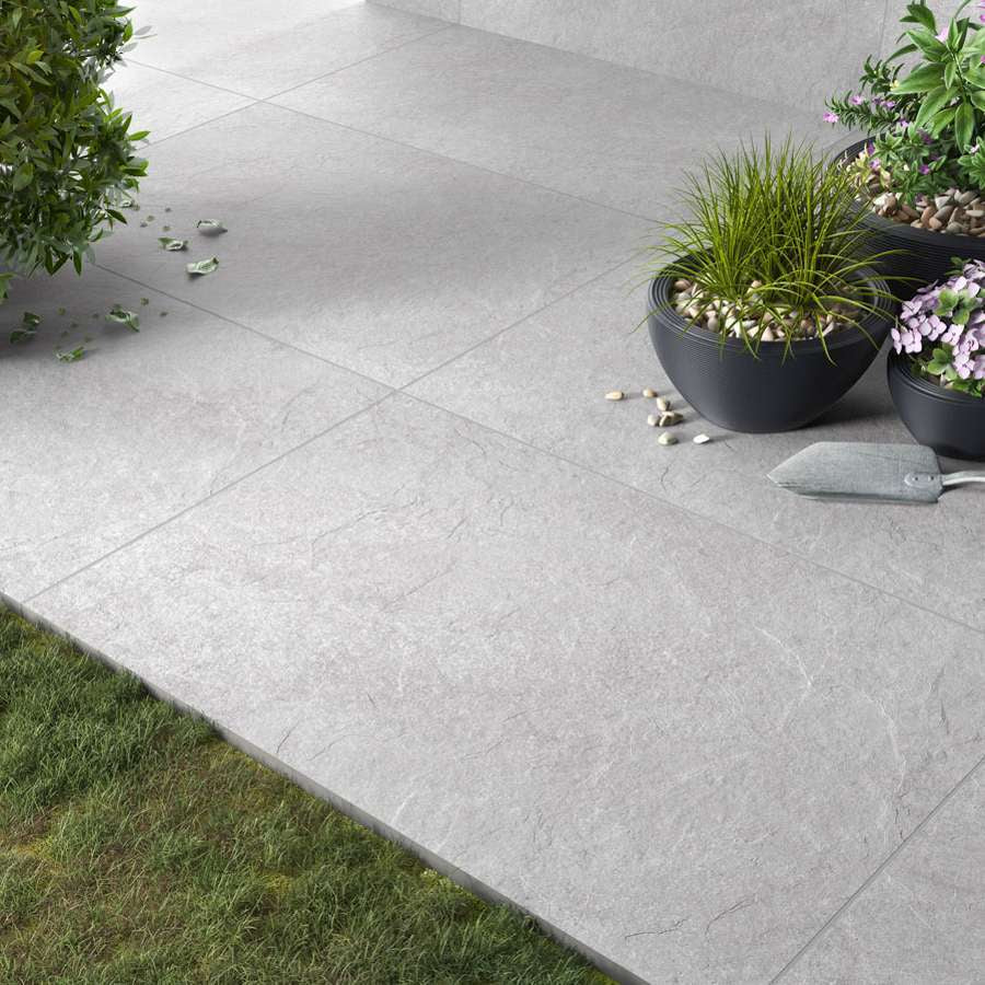 HS Grey 16mm Outdoor Porcelain Paving - 900 x 600
