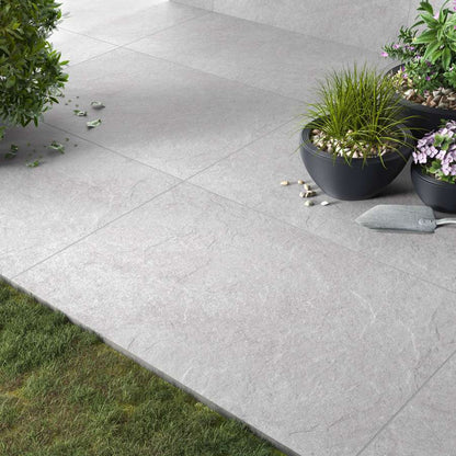 HS Grey 16mm Outdoor Porcelain Paving - 900 x 600