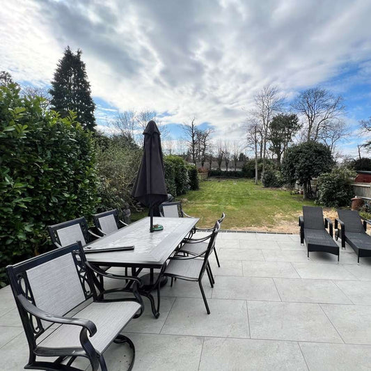 HS Grey 20mm Outdoor Porcelain Paving - 600 x 600