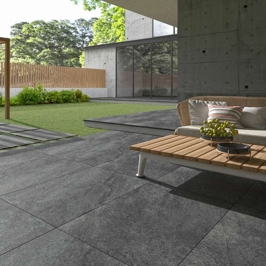 HS Nero 20mm Outdoor Porcelain Paving - 900 x 600