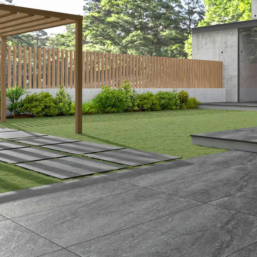 HS Nero 20mm Outdoor Porcelain Paving - 900 x 600