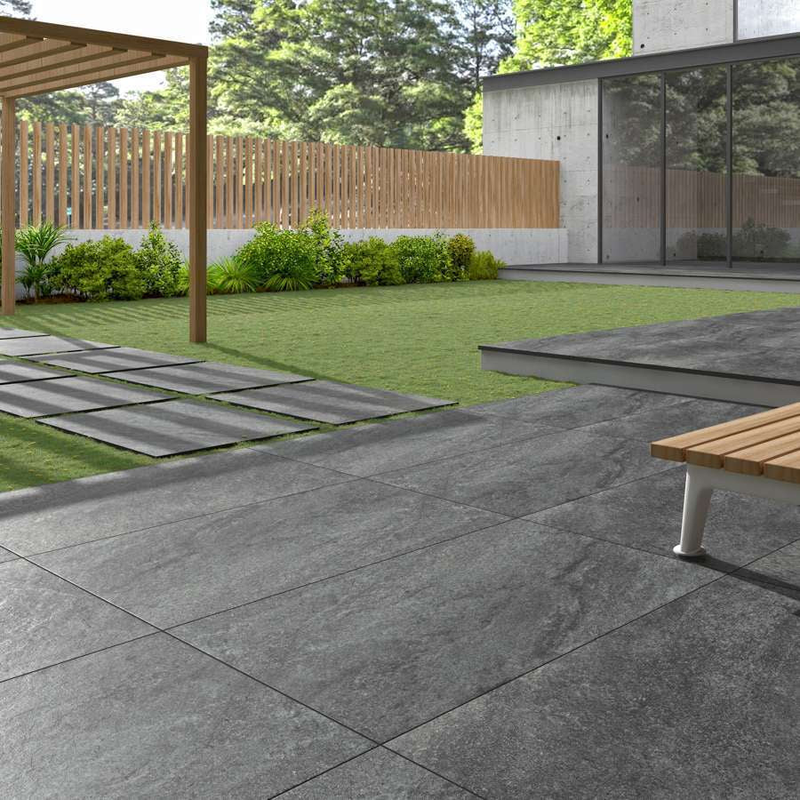 HS Nero 20mm Outdoor Porcelain Paving - 900 x 600