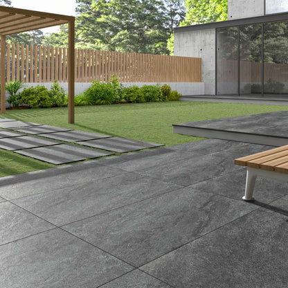 HS Nero 20mm Outdoor Porcelain Paving - 900 x 600