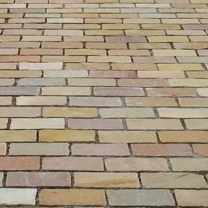 Raj Green Cobbles Slabs