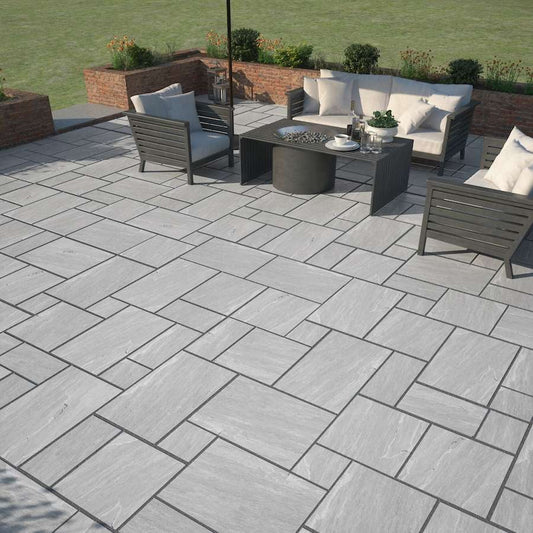 Kandla Grey 20mm Outdoor Porcelain Paving - Patio Packs