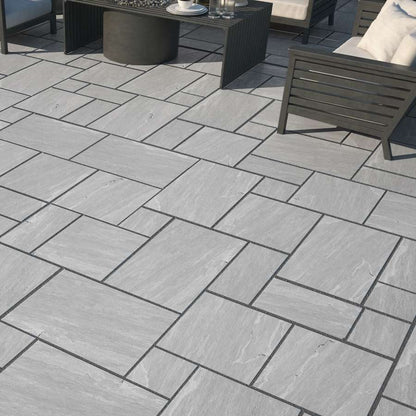 Kandla Grey 20mm Outdoor Porcelain Paving - Patio Packs