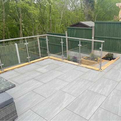 Kandla Grey 20mm Outdoor Porcelain Paving - 900 x 600