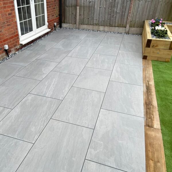 Kandla Grey 20mm Outdoor Porcelain Paving - 900 x 600