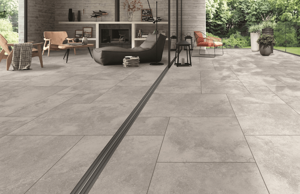 Limestone Ash 16mm Outdoor Porcelain Paving - 900 x 600