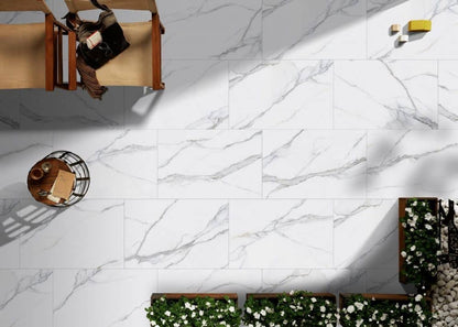 Statuario 20mm Outdoor Porcelain Paving - 900 x 600