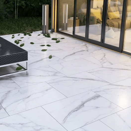 Statuario 20mm Outdoor Porcelain Paving - 900 x 600