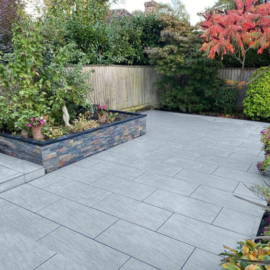 Quartz Grey 20mm Outdoor Porcelain Paving - 600 x 600