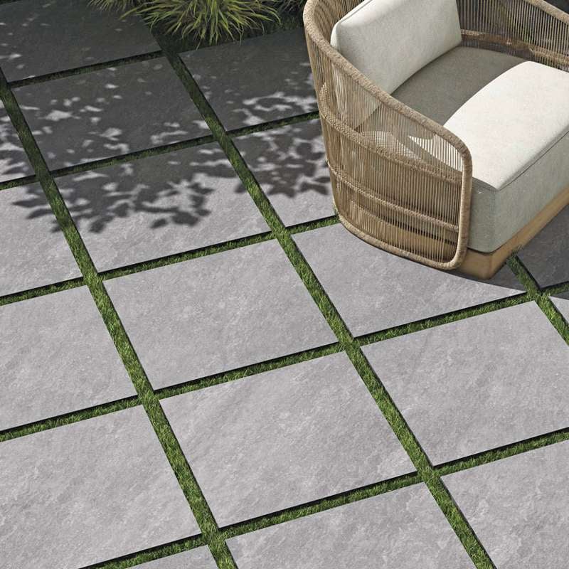 Quartz Grey 20mm Outdoor Porcelain Paving - 600 x 600