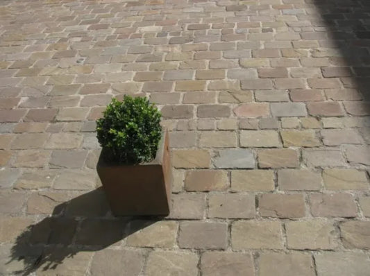 Raj Green Cobbles Slabs