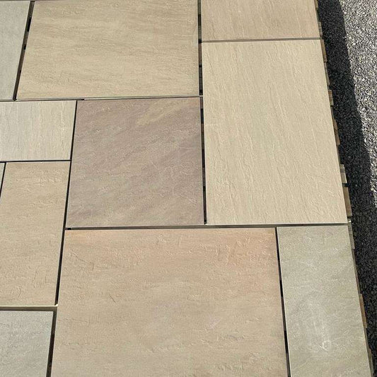 Raj Green 16mm Outdoor Porcelain Paving - 900 x 600