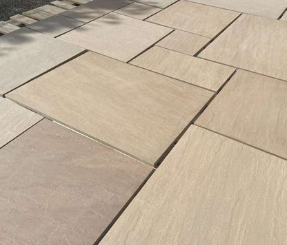 Raj Green 16mm Outdoor Porcelain Paving - 900 x 600