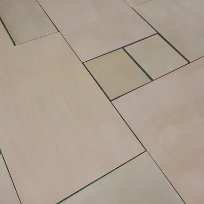 Raj Green Sawn Honed Paving Slabs