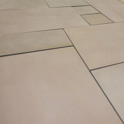 Raj Green Sawn Honed Paving Slabs