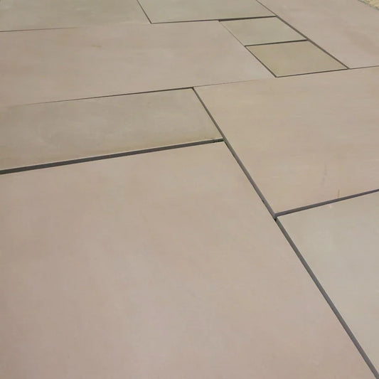 Raj Green Sawn Honed Paving Slabs