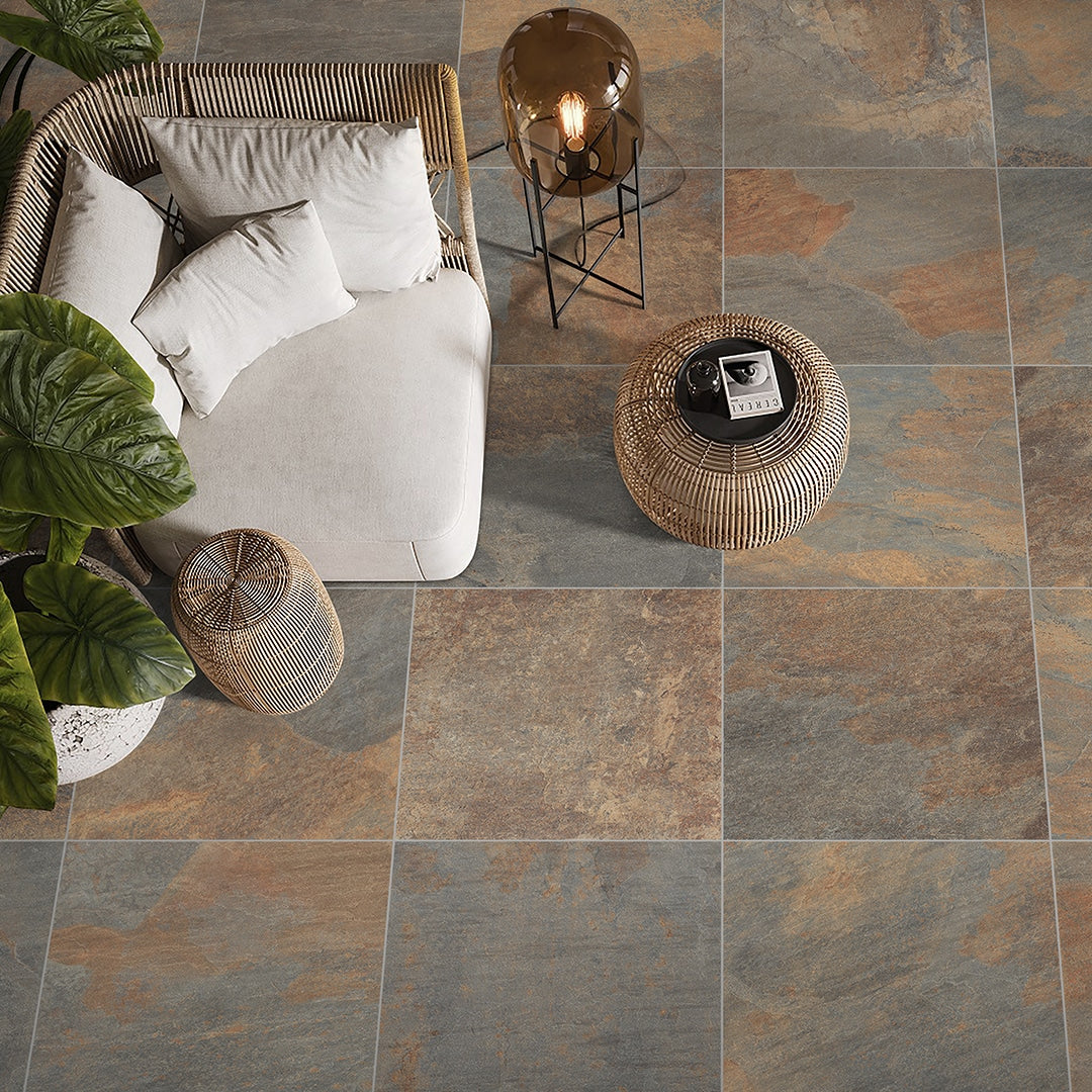 Copper Rustic 20mm Outdoor Porcelain Paving - 900 x 600
