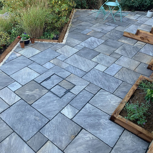 Sagar Black Patio Pack Sandstone