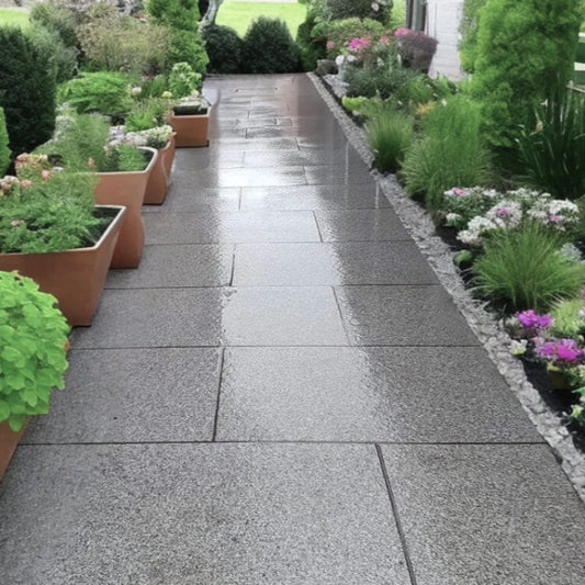 Silver Grey Granite Paving Slabs - 900x600mm