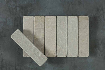 Kandla Grey Tumbled Herringbone Pavers Slabs
