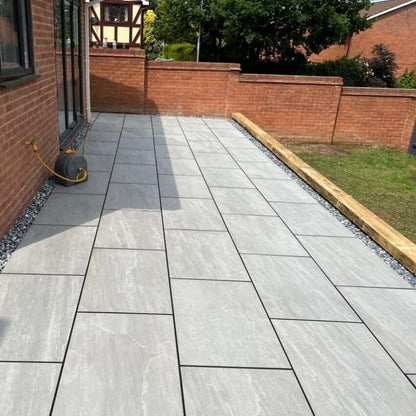 Kandla Grey 16mm Outdoor Porcelain Paving - 900 x 600