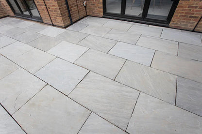 Kandla Grey Sandstone Paving - 600x600