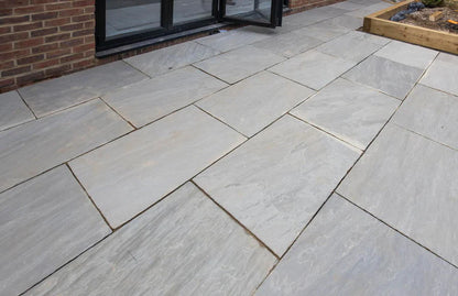 Kandla Grey Sandstone Paving - 600x600