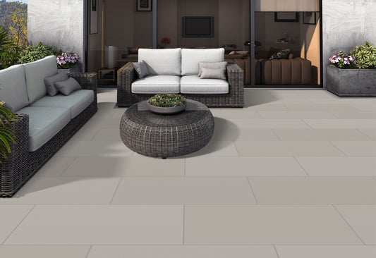 Kandla Grey Sawn Honed Paving Slabs