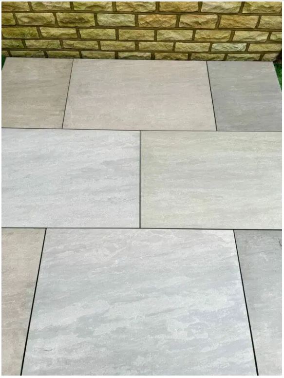 Raj Green 20mm Outdoor Porcelain Paving - 900 x 600