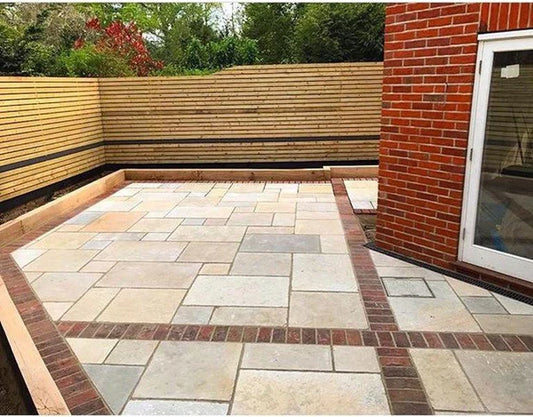 Tandur Yellow Limestone Paving Slabs